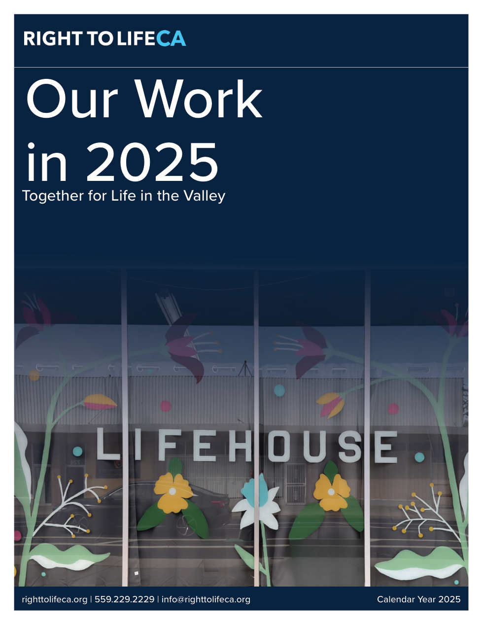 Cover of the Our Work in 2025 impact report